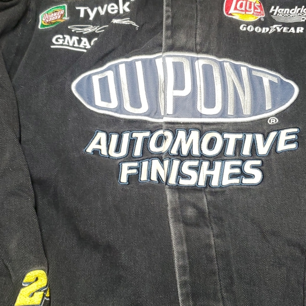 Mens vintage Jeff Gordon all black nascar jacket - Picture 9 of 13
